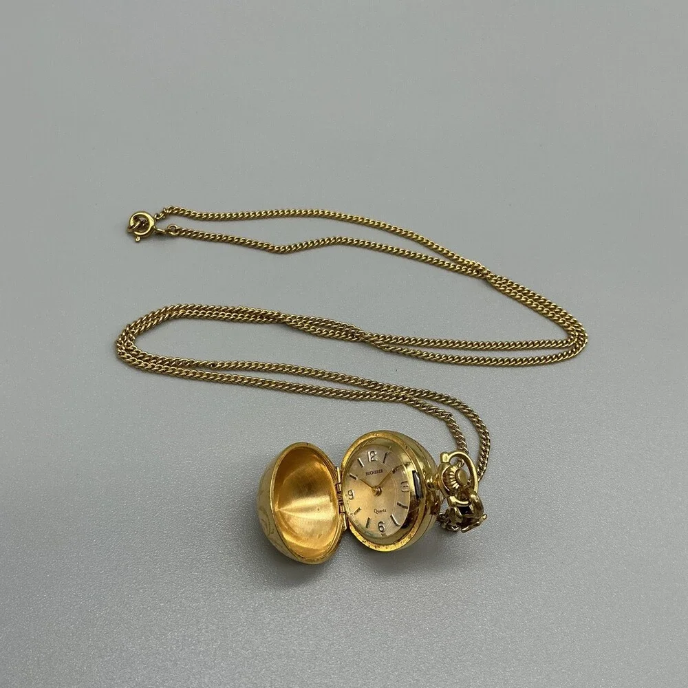 Vintage Bucherer Womens Watch 20mm Ball Pendant NOT RUNNING FOR PARTS